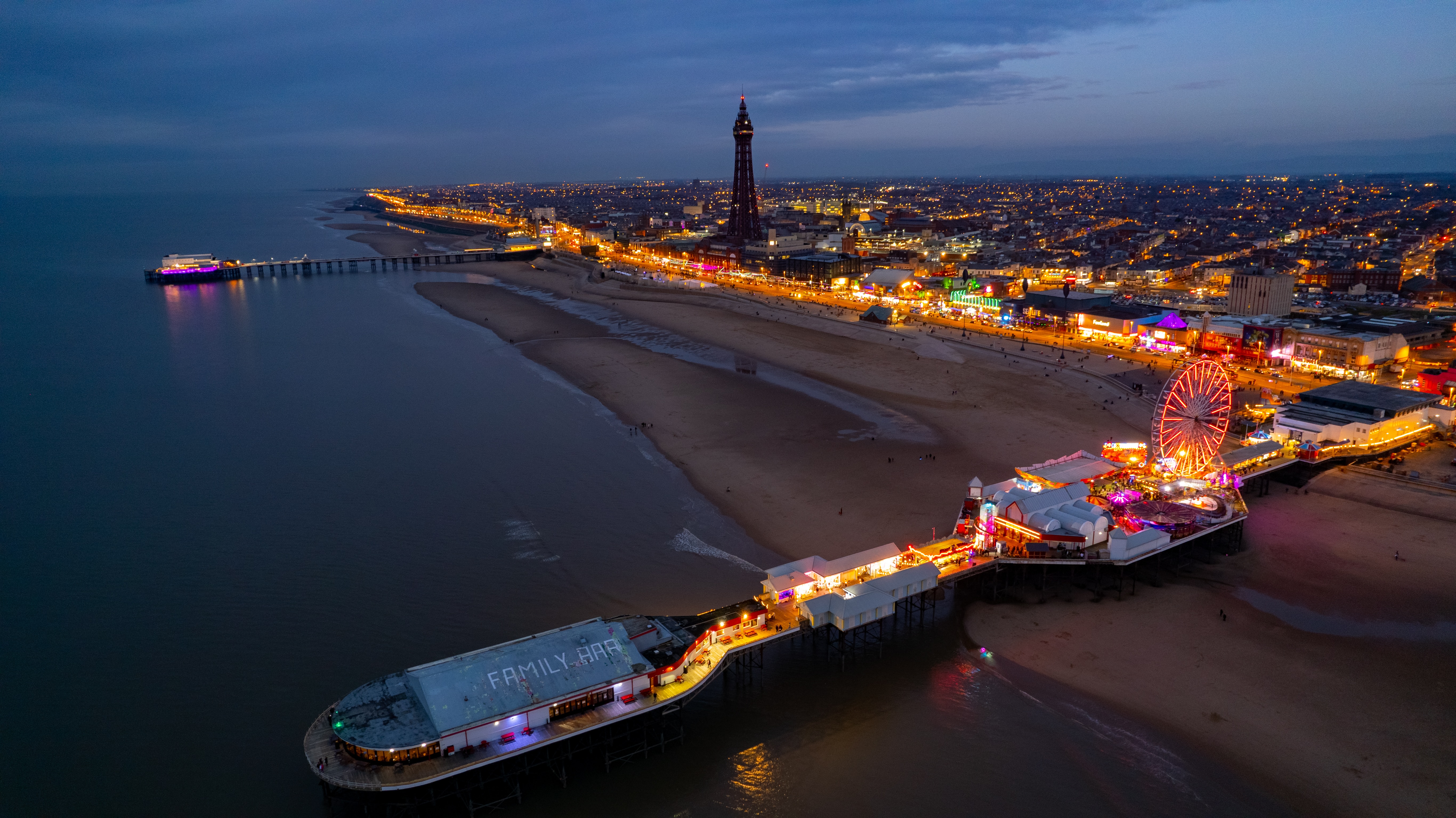 Blackpool at night by Mark McNeill